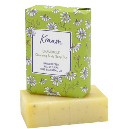 Kraam,สบู่ Kraam,Kraam Chamomile Cleansing Body Soap Bar,Kraam Chamomile Cleansing Body Soap Bar 100g,Kraam Chamomile Cleansing Body Soap Bar ราคา,รีวิว Kraam Chamomile Cleansing Body Soap Bar,Kraam Chamomile Cleansing Body Soap Bar ดีไหม,